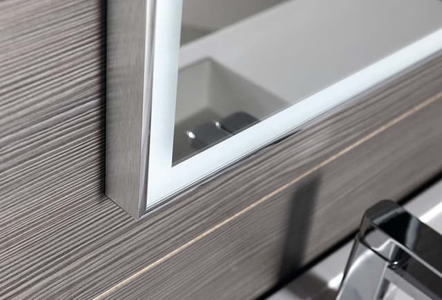 LUMINAR lustro prostokątne z oświetleniem LED 900x500mm, chrom