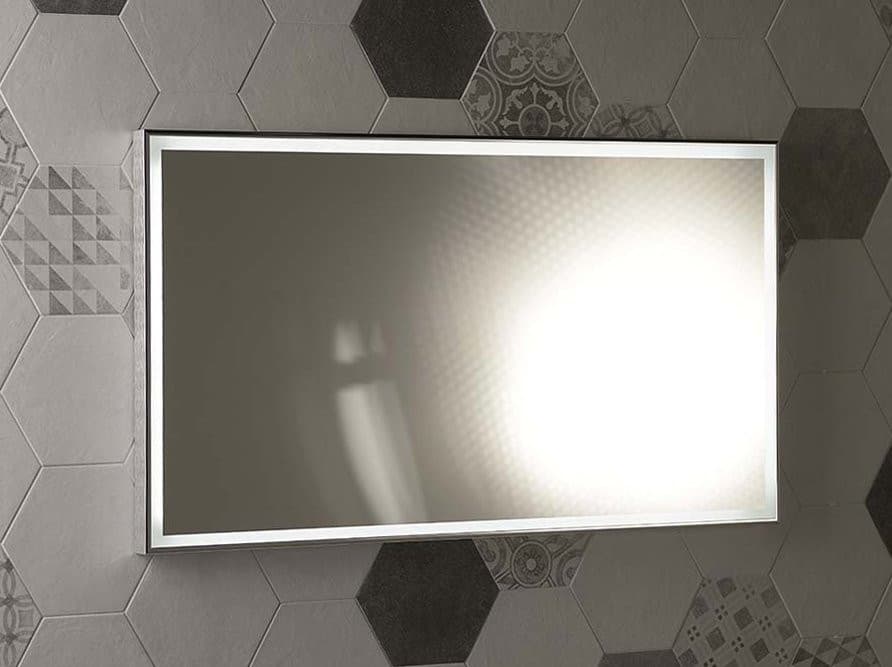 LUMINAR lustro LED w ramie chromowanej 1200x550mm