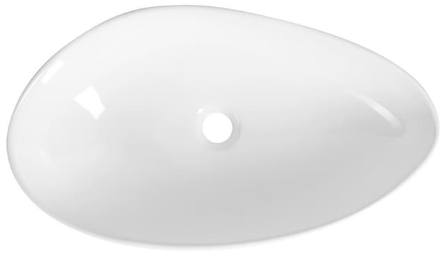 OVALI umywalka ceramiczna 61x34cm, biały