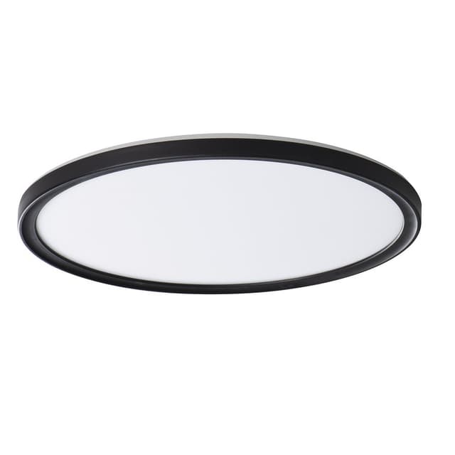 AZPO lampa sufitowa LED, średnica 420mm, 22W, IP54, czarny mat