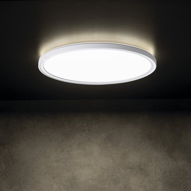 AZPO lampa sufitowa LED, średnica 225mm, 11,8W, IP54, biały