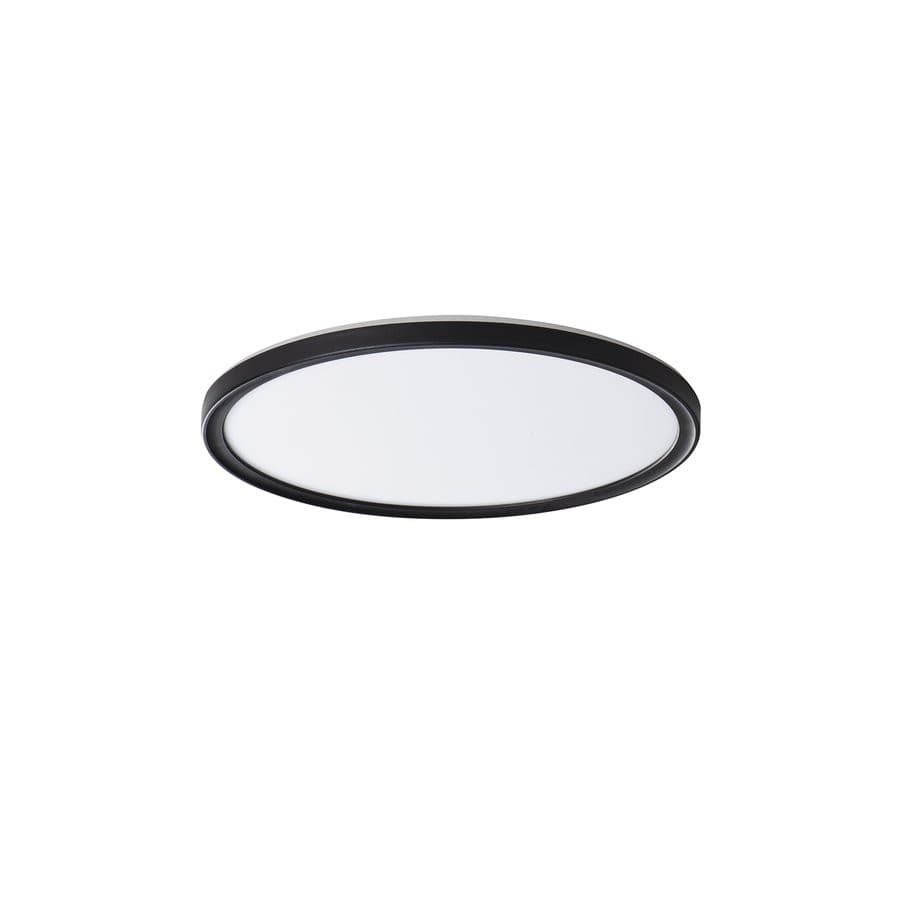 AZPO lampa sufitowa LED, średnica 225mm, 11,8W, IP54, czarny mat