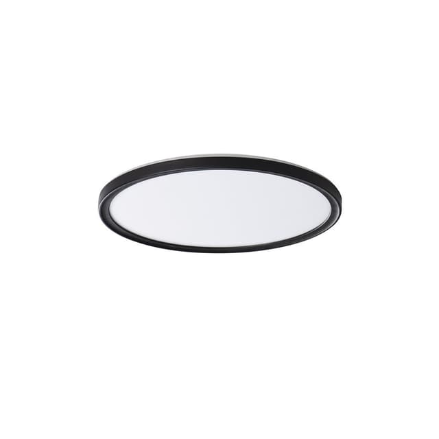 AZPO lampa sufitowa LED, średnica 225mm, 11,8W, IP54, czarny mat