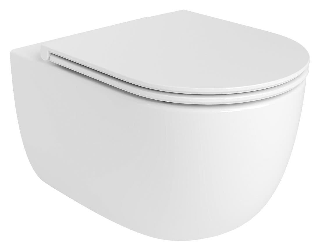 GLANZ deska WC, SLIM, Soft Close, Easy Take, biały