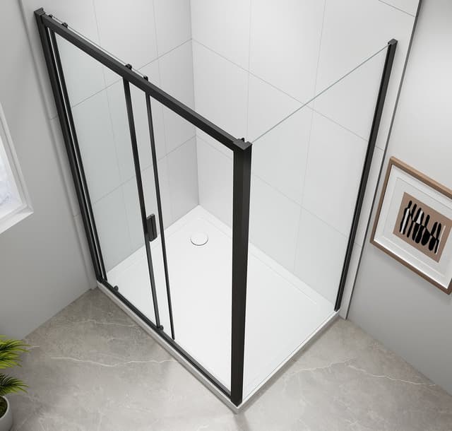EASY BLACK kabina prysznicowa 1100x700mm, wariant L/P
