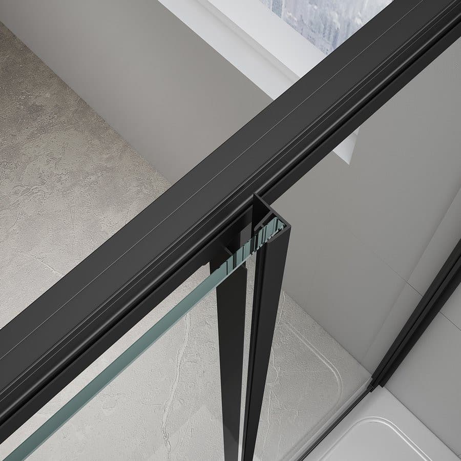 EASY BLACK kabina prysznicowa 1100x700mm, wariant L/P
