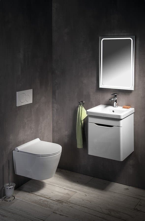 Lustro GEMINI z neutralnym oświetleniem LED 400x600 mm