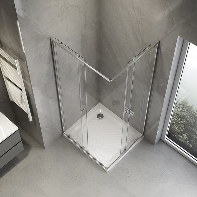 AGGA kabina prysznicowa 800x700mm, szkło czyste