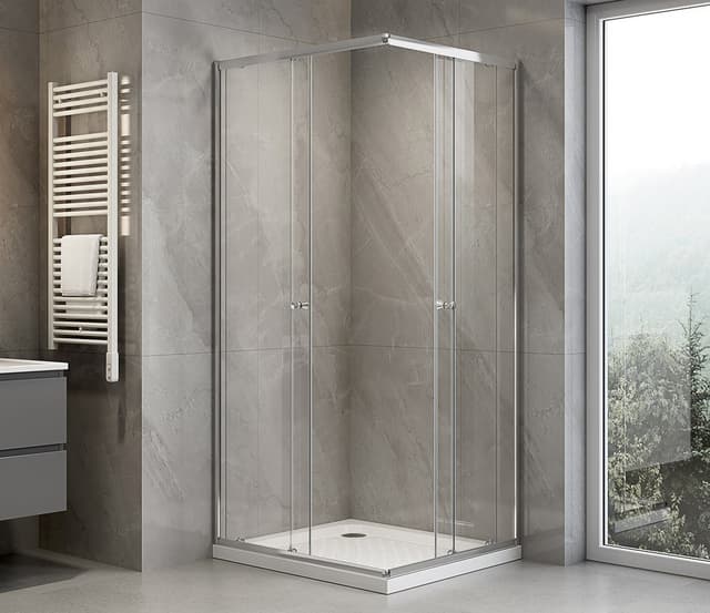 AGGA kabina prysznicowa 900x800mm, szkło czyste