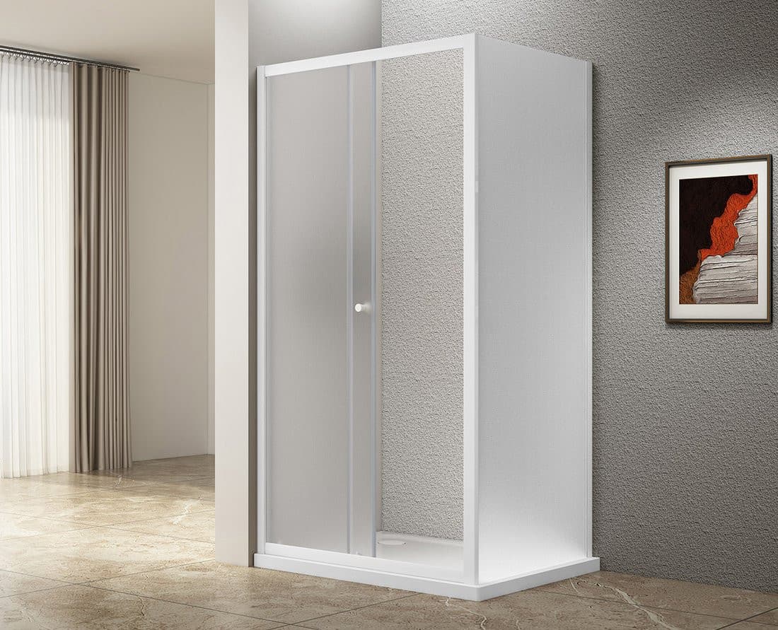 UGGA kabina prysznicowa 1200x800mm, szkło Brick, biały