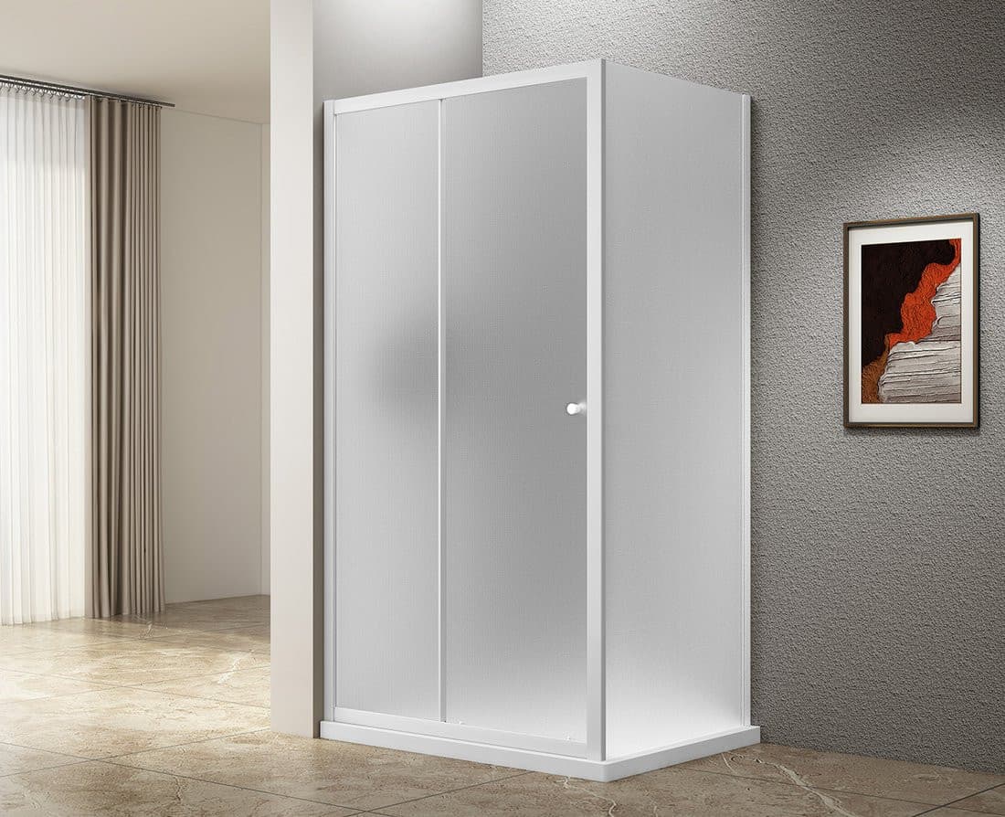 UGGA kabina prysznicowa 1200x900mm, szkło Brick, biały