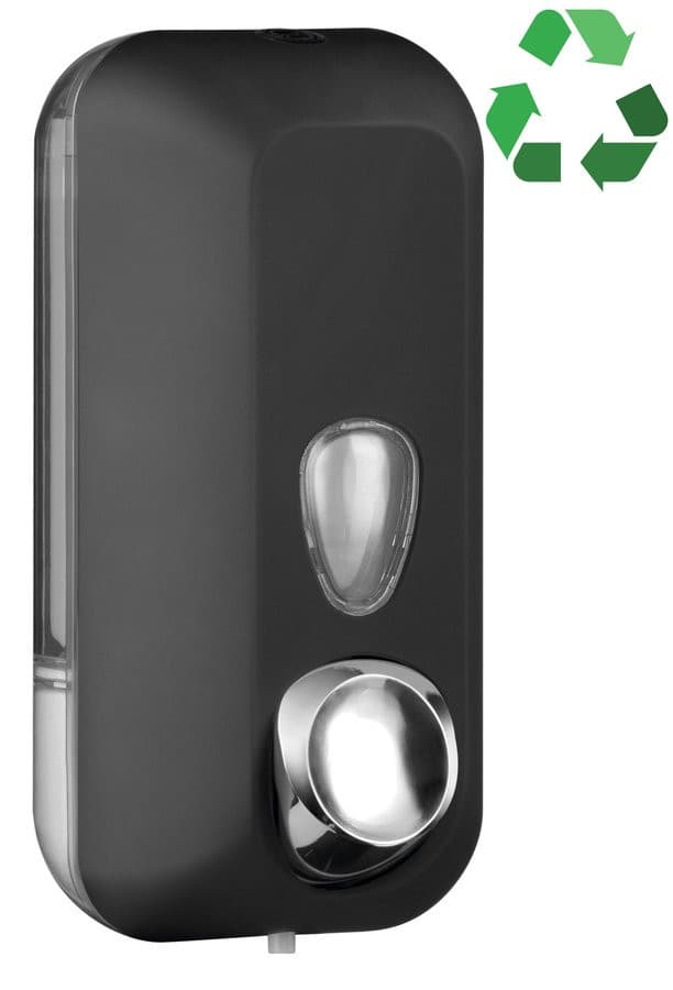 ECOLORED dozownik mydła płynnego 550ml, ABS, czarny mat
