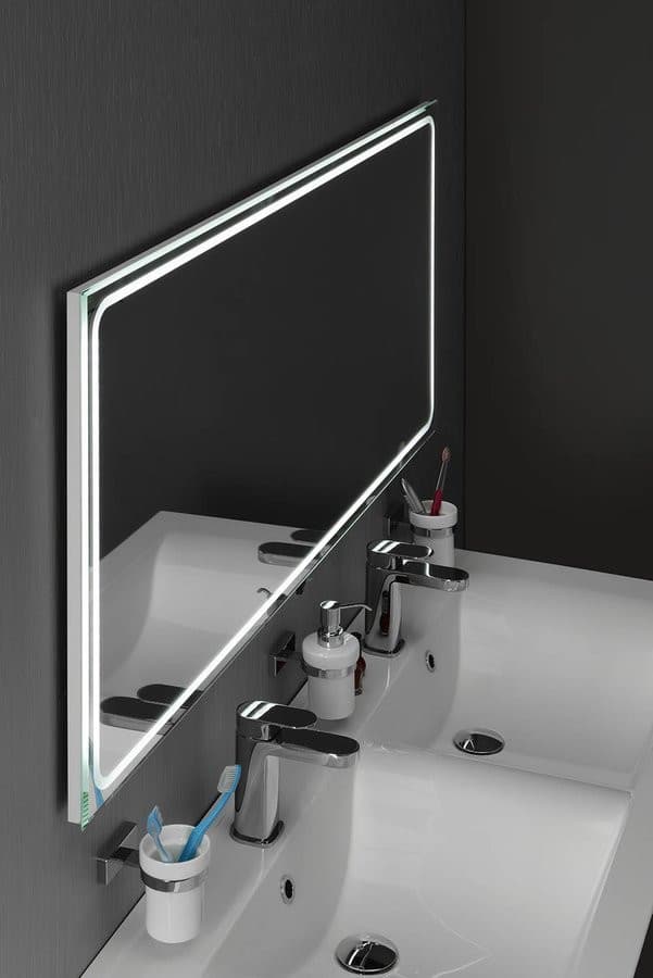 Lustro GEMINI II z oświetleniem LED prostokątne 1100x650mm