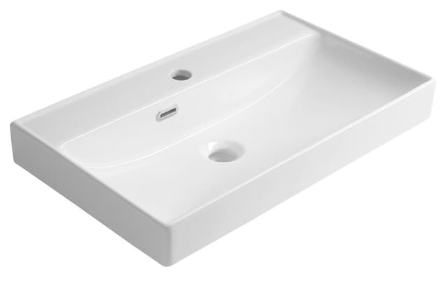 PARLA umywalka ceramiczna 65x38cm, biały