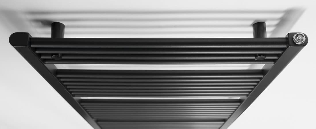 DIRECT grzejnik łazienkowy 600x1320 mm, czarny mat
