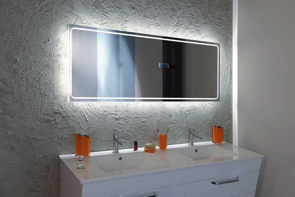 Lustro GEMINI II prostokątne z oświetleniem LED 1400x550mm