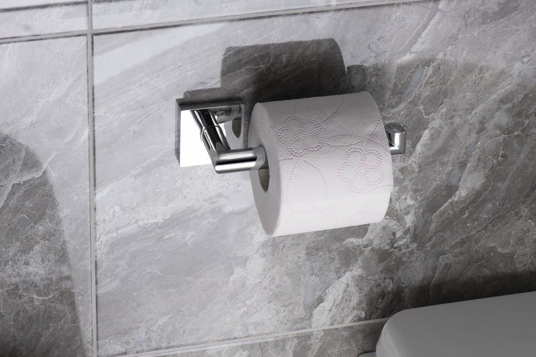 X-SQUARE wieszak na papier toaletowy, chromowany