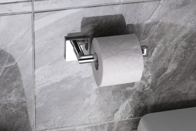 X-SQUARE wieszak na papier toaletowy, chromowany