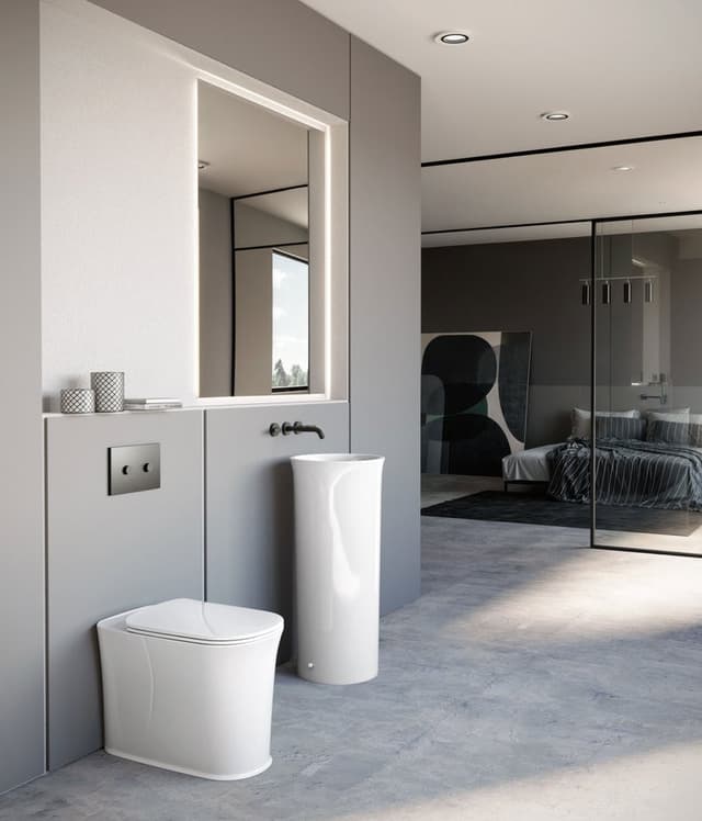 THE NEW YORKER misa WC 36,5x60cm, odpływ poziomy/pionowy, biały