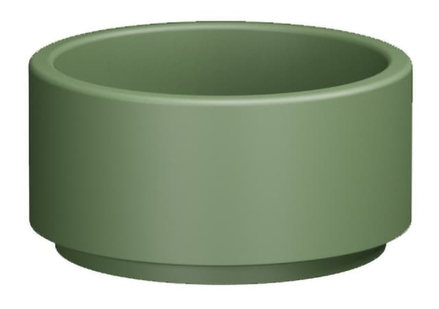 OKE umywalka ceramiczna nablatowa, średnica 30cm, verde mat
