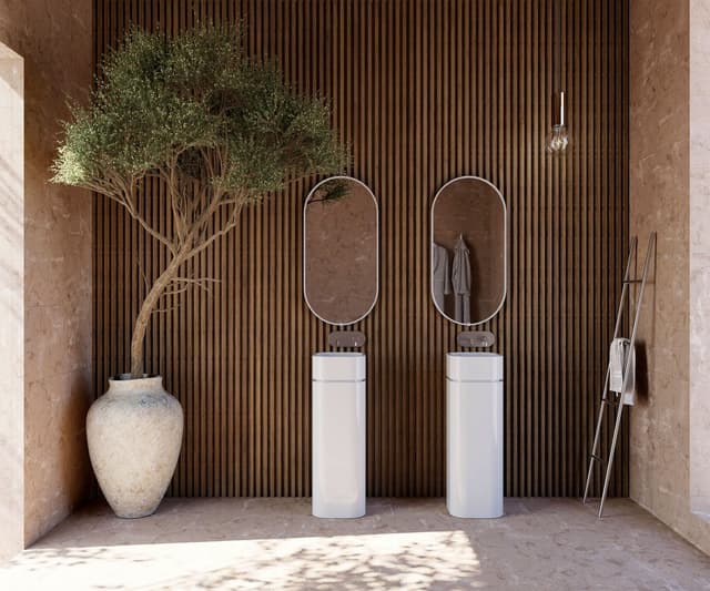 HAKO ceramiczna podstawa ścienna do umywalki 554301, bieły