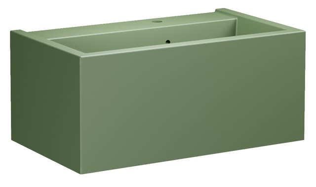 KANAAL umywalka ceramiczna 80x46,5cm, verde mat