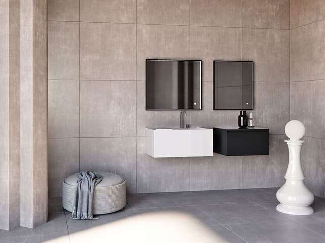 KANAAL umywalka ceramiczna 80x46,5cm, verde mat