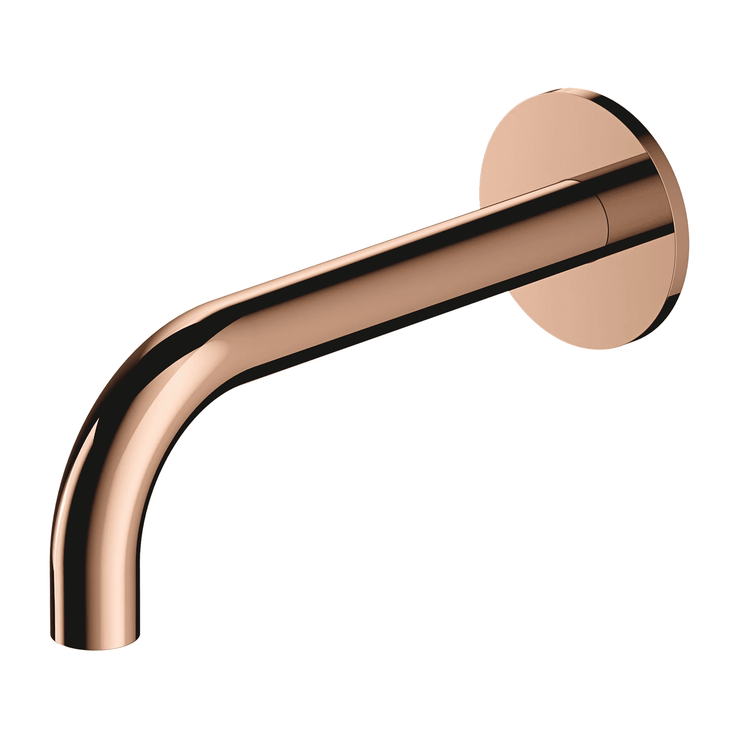 Y wylewka wannowa ścienna, miedź połysk