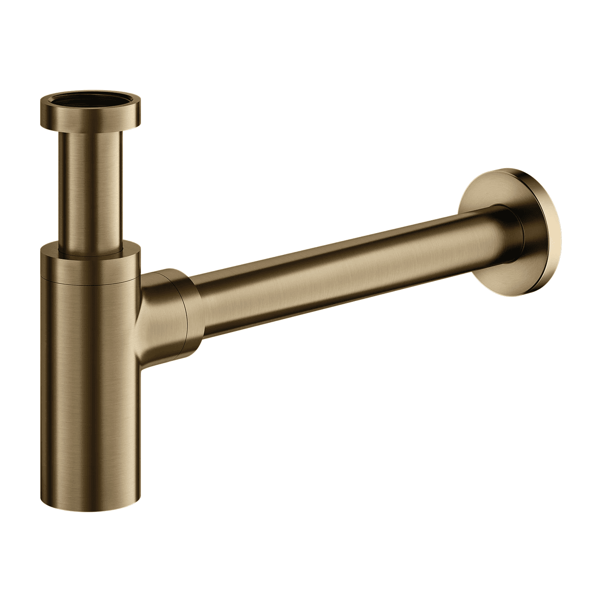 syfon umywalkowy ozdobny, brąz antyczny szczotkowany