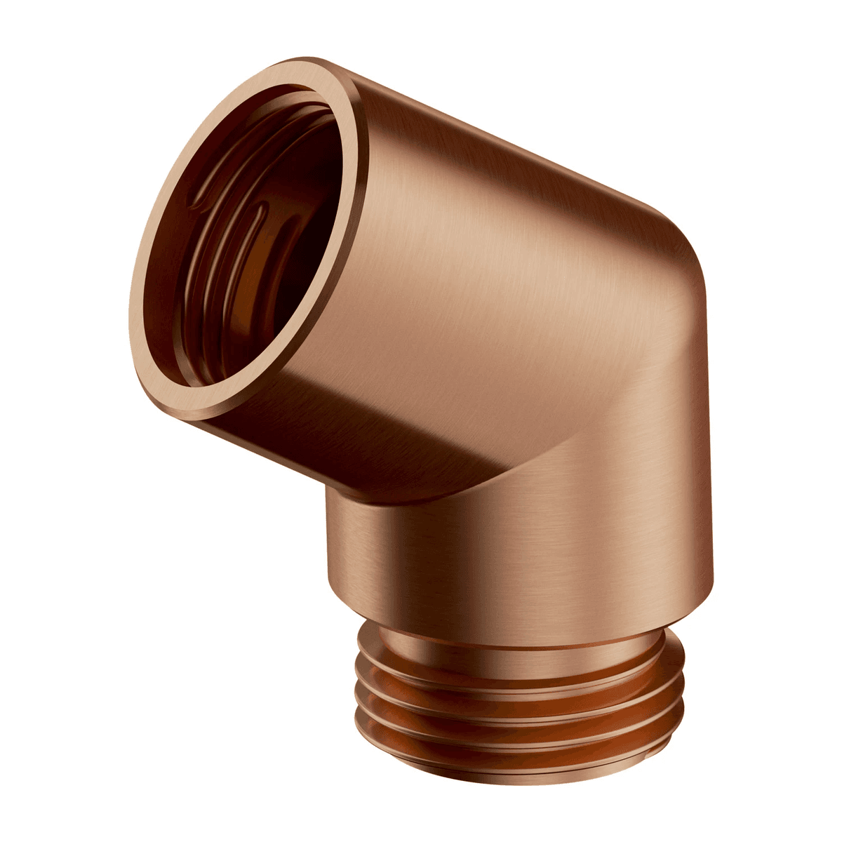 kolanko rączki prysznicowej, miedź szczotkowana