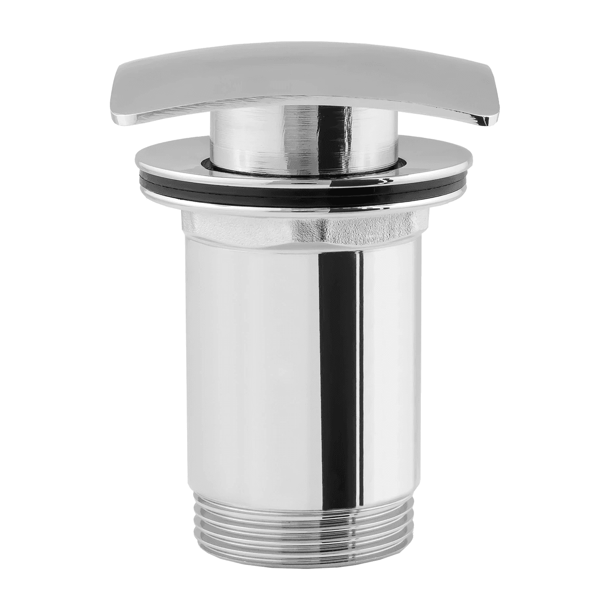 korek klik-klak do umywalki z przelewem, chrom połysk