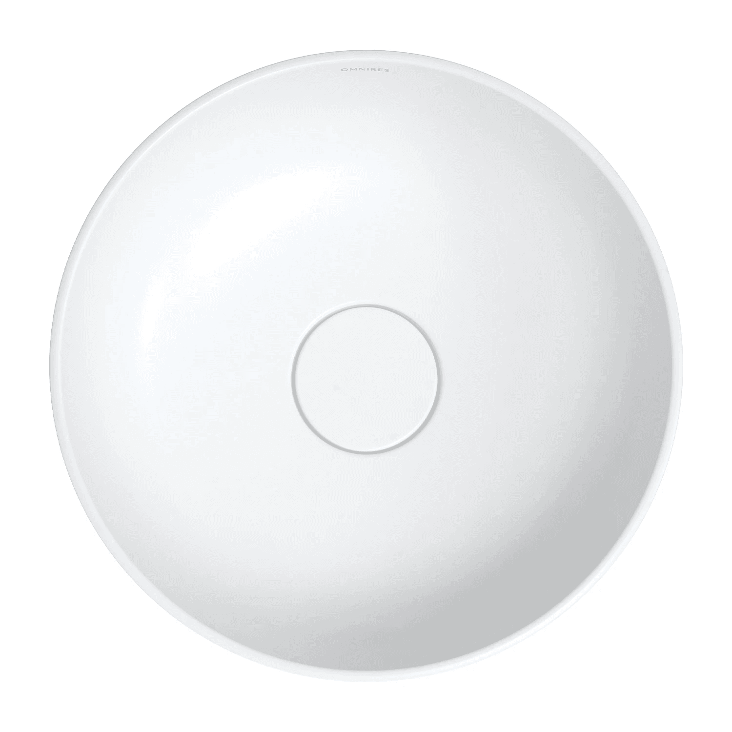 SILK M+ umywalka nablatowa, ø40 cm, biały mat