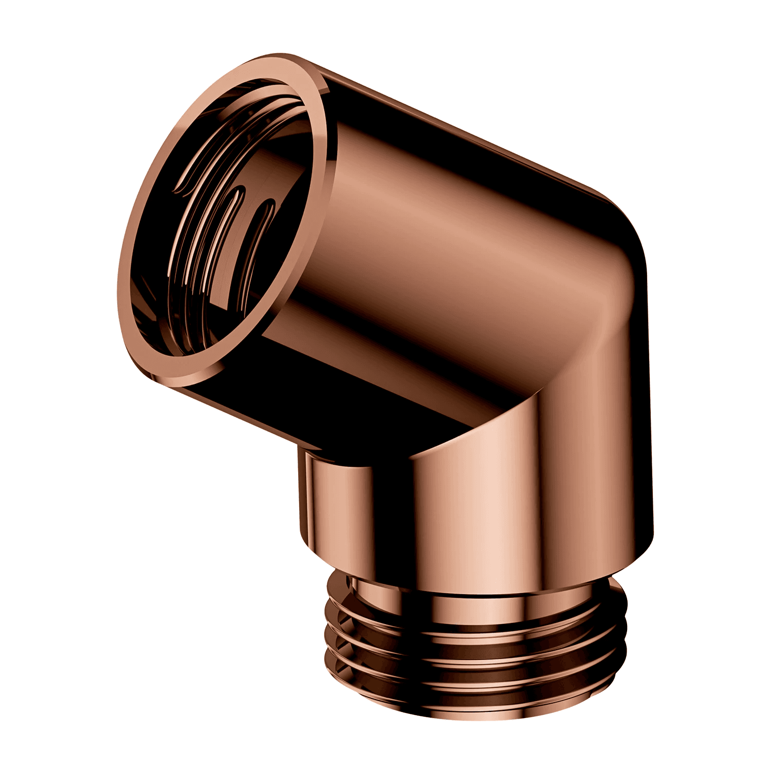 kolanko rączki prysznicowej, miedź połysk