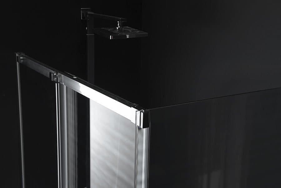 ALTIS ścianka boczna prysznicowa 800mm, szkło czyste z technologią Antidrop
