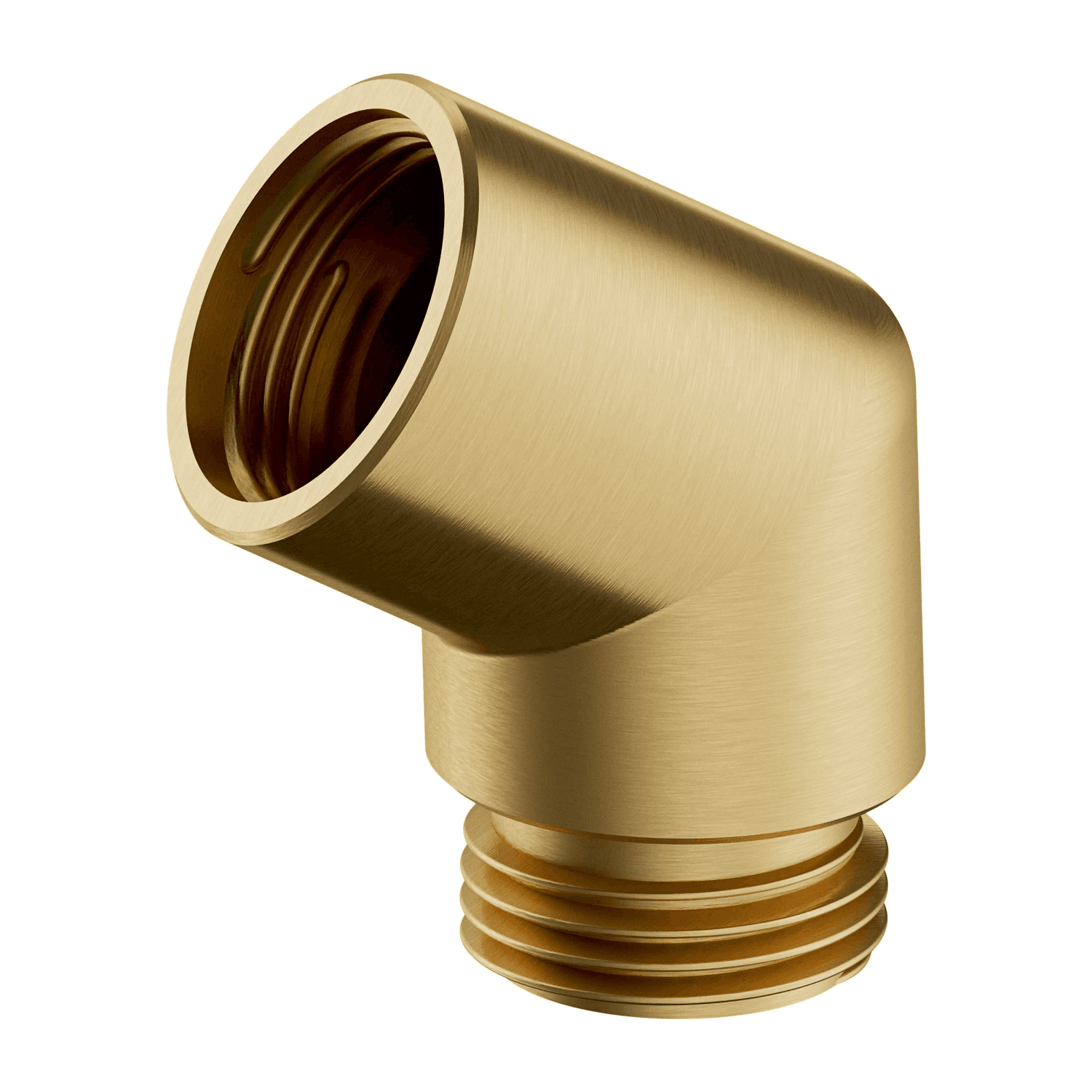 kolanko rączki prysznicowej, złoty szczotkowany