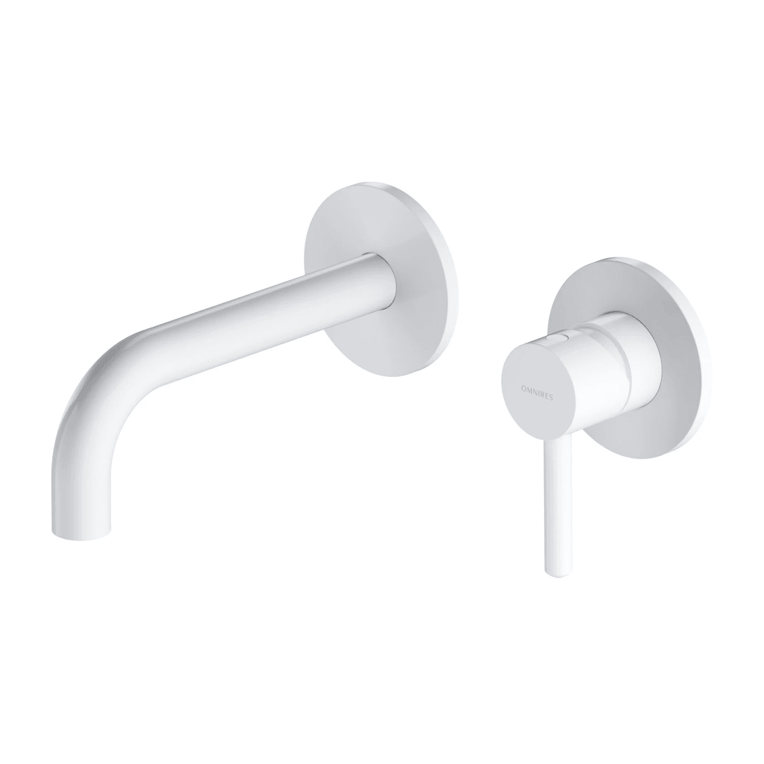 Y bateria umywalkowa podtynkowa, biały mat