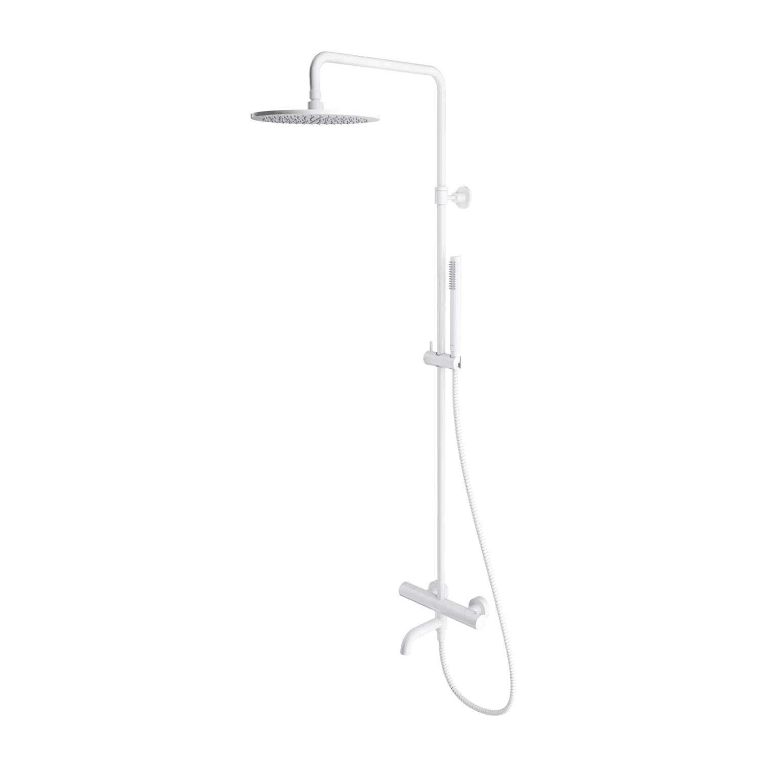 Y termostatyczny system wannowy natynkowy, biały mat