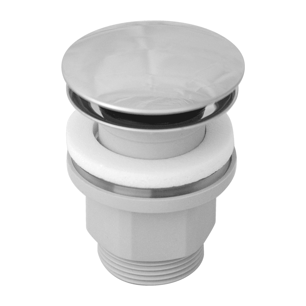 korek klik-klak do umywalki z przelewem, chrom połysk