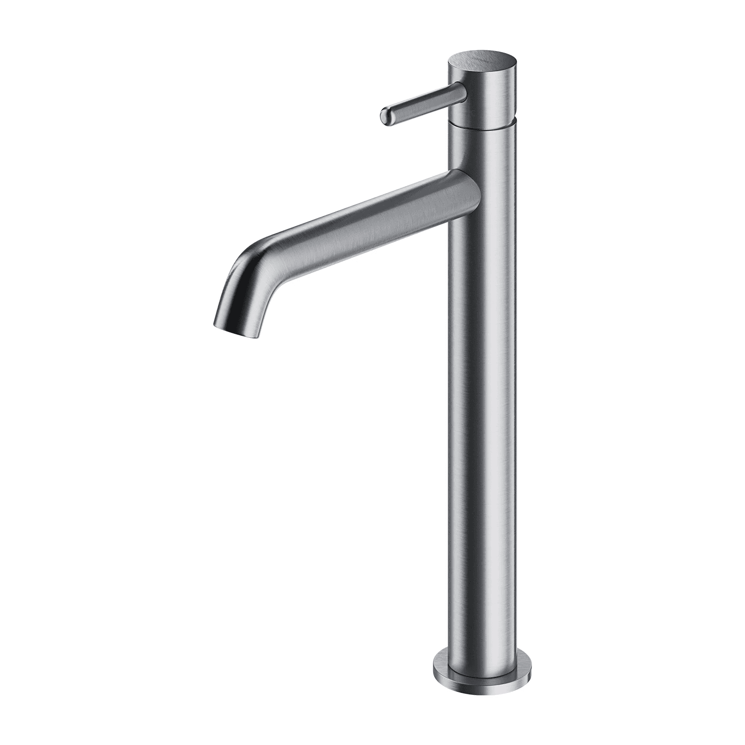 Y bateria umywalkowa wysoka, nikiel szczotkowany