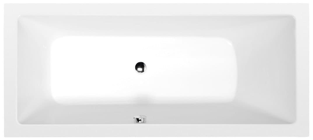 MIMOA wanna prostokątna, 170x75x39 cm, akryl biały