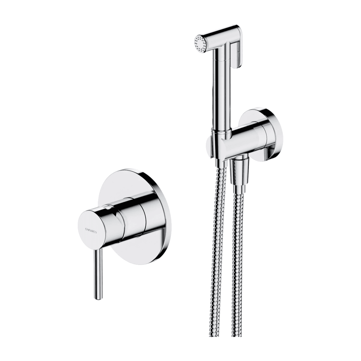 Y system bidetowy podtynkowy, chrom połysk