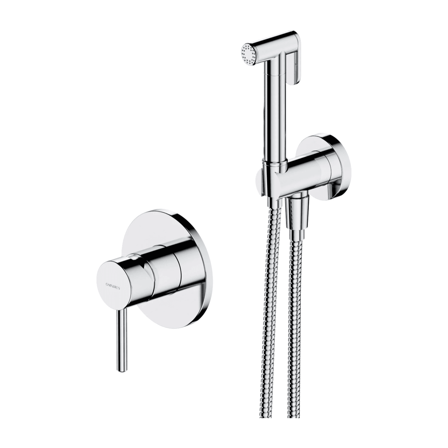 Y system bidetowy podtynkowy, chrom połysk