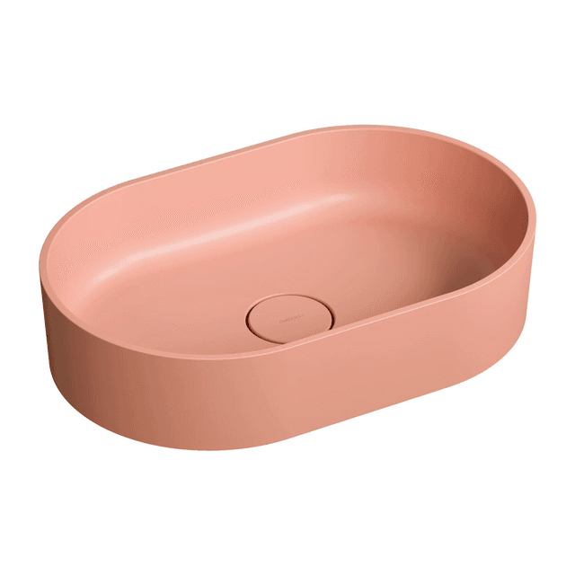 OVO M+ umywalka nablatowa, 55 x 36 cm, coral mat