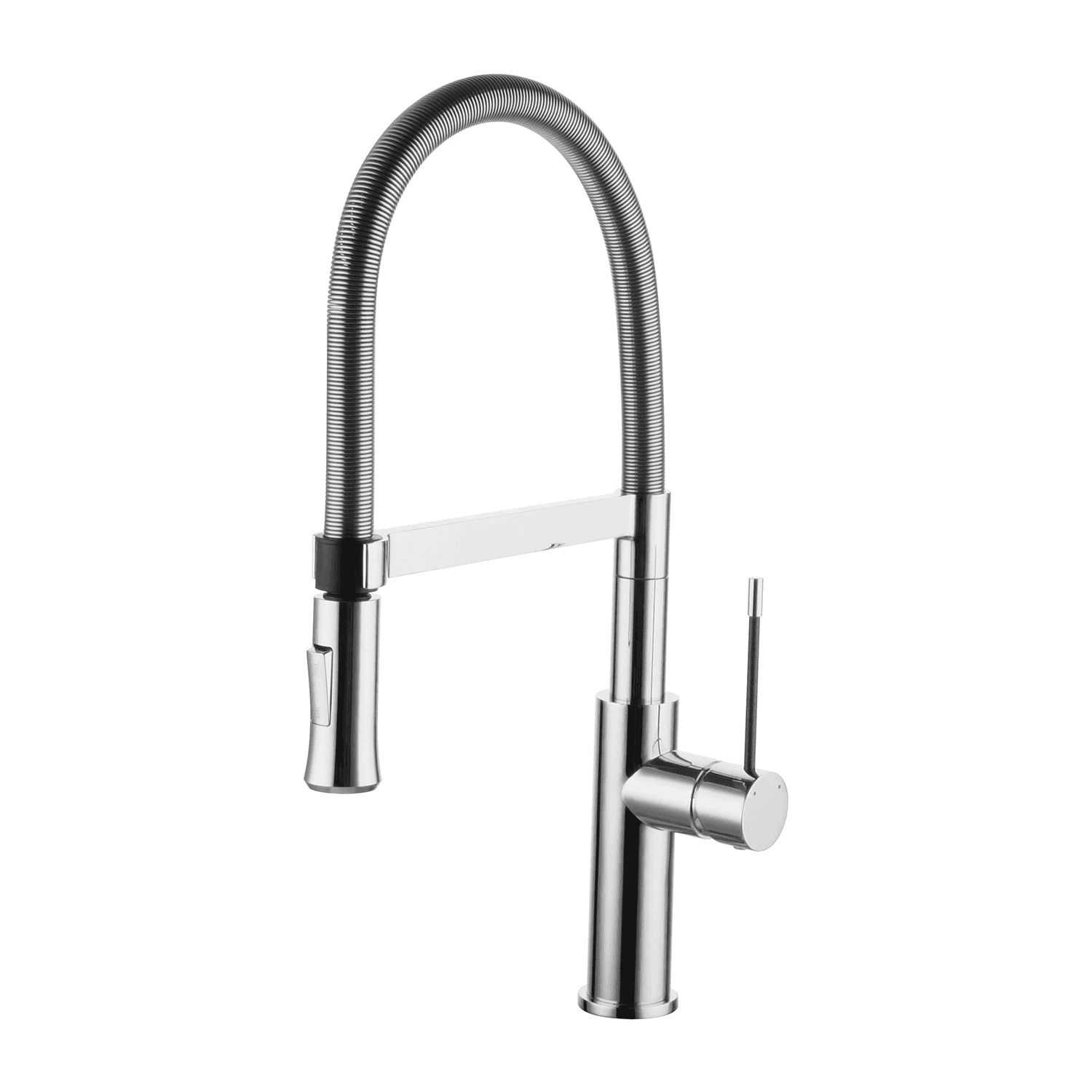 X3 bateria kuchenna z wyciąganą wylewką, chrom połysk