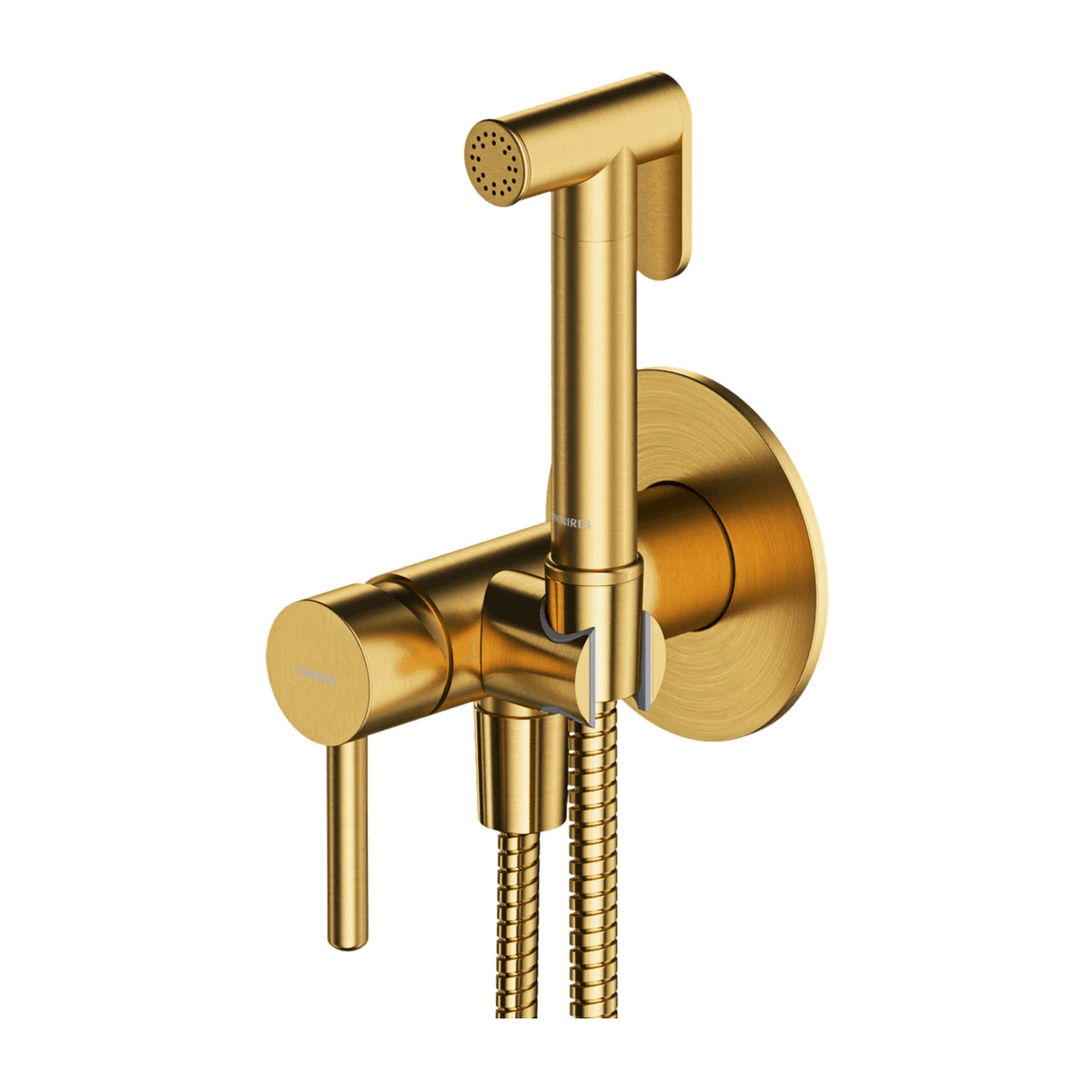 Y system bidetowy podtynkowy, złoty szczotkowany