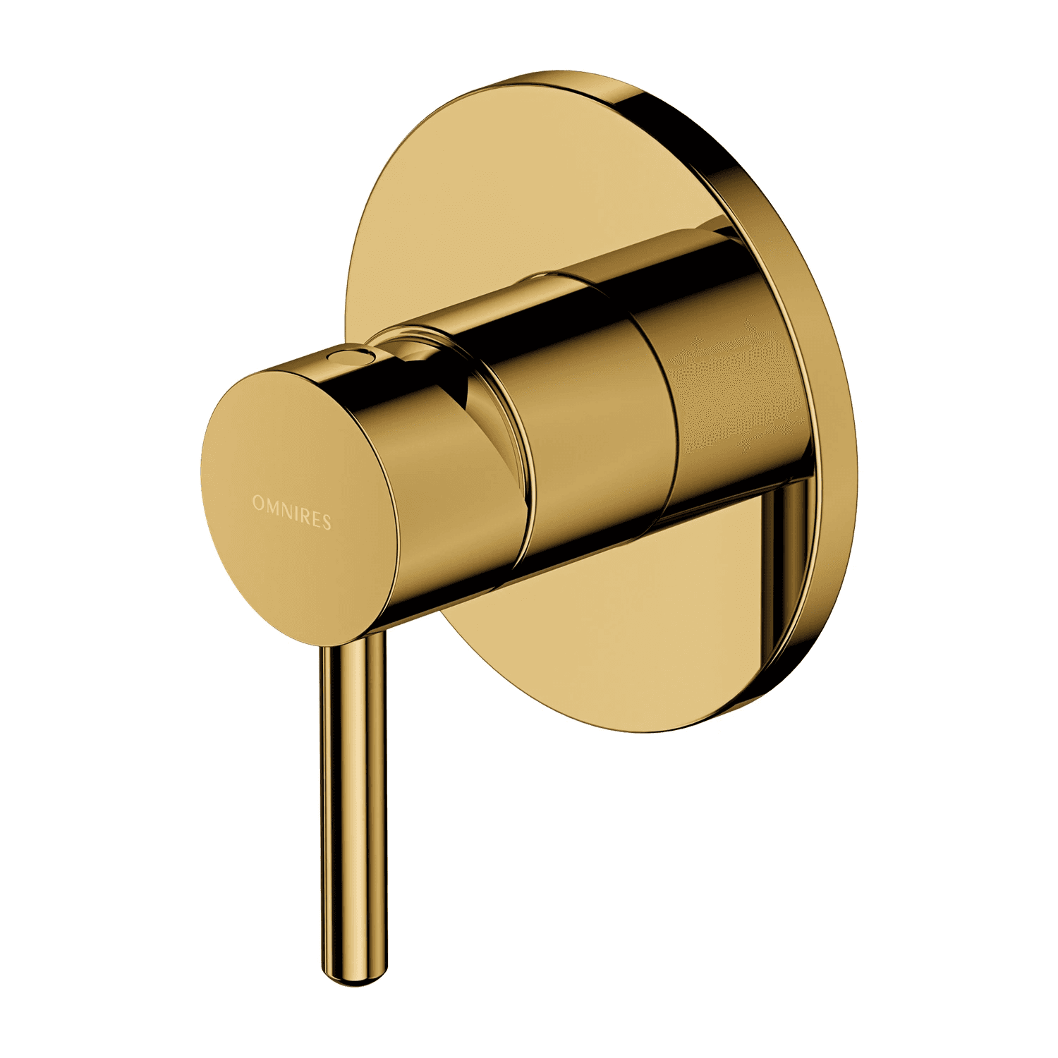 Y bateria prysznicowa podtynkowa, złoty połysk