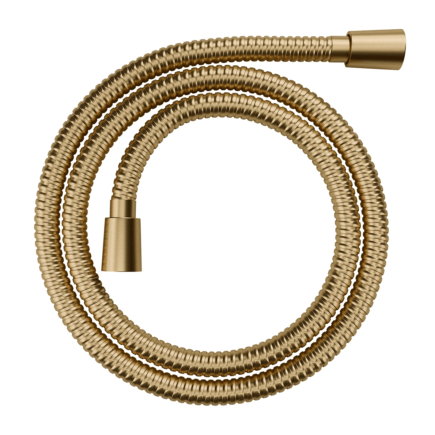 wąż prysznicowy, 125 cm, złoty szczotkowany