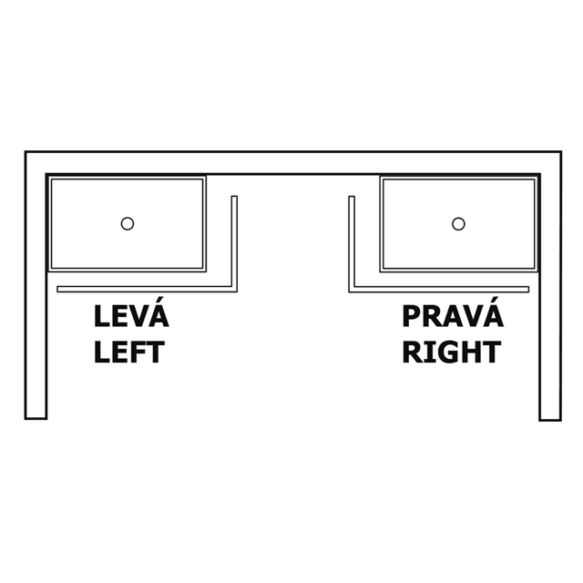 KARIA 120x80 obudowa narożna lewa, wysokość 11cm