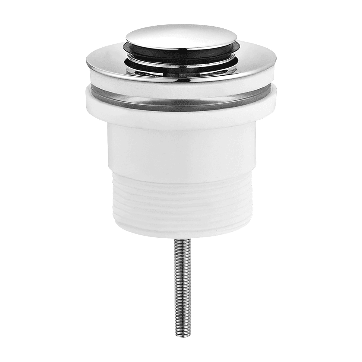 korek klik-klak do umywalki bez przelewu, chrom połysk