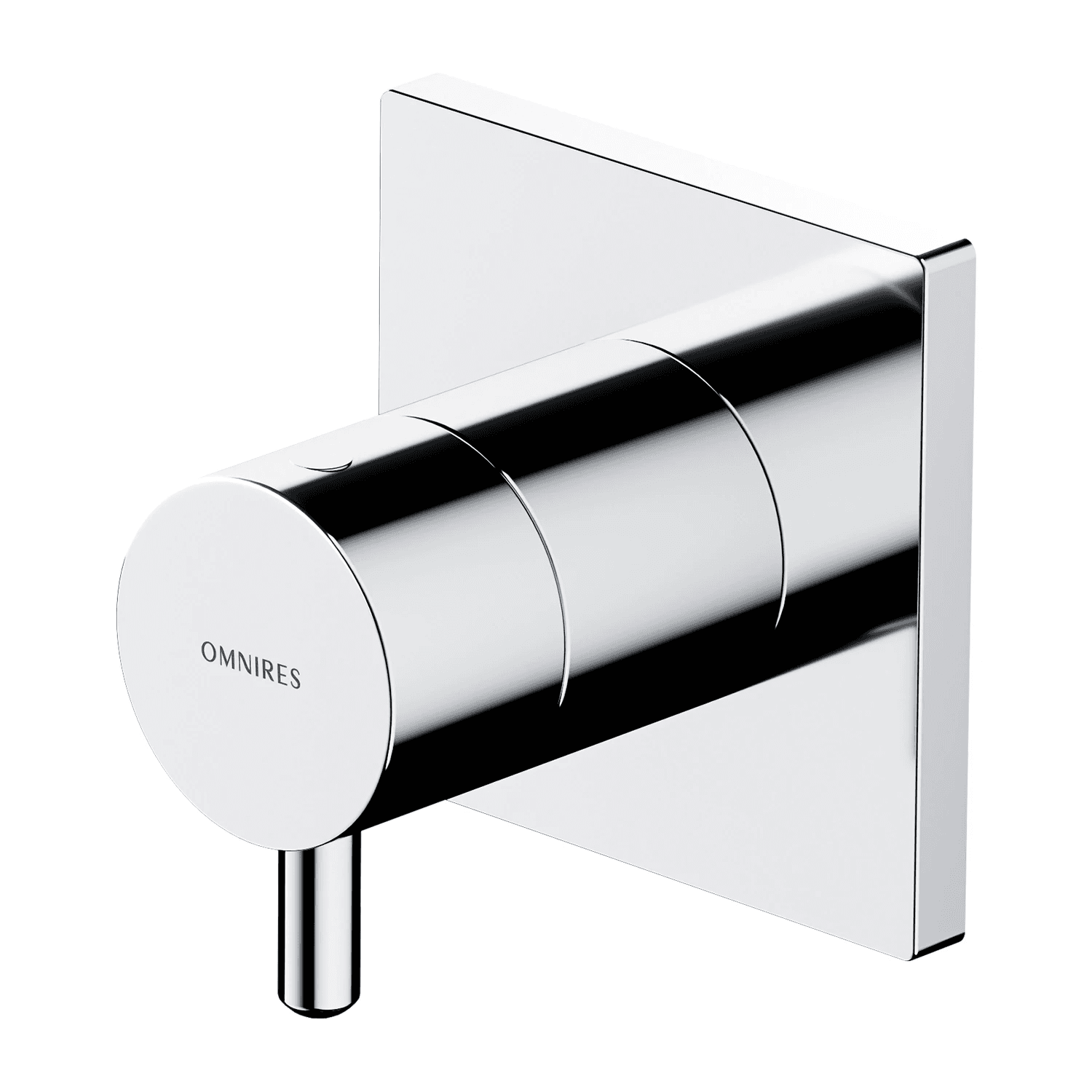 Y przełącznik podtynkowy 3-wyjściowy, chrom połysk